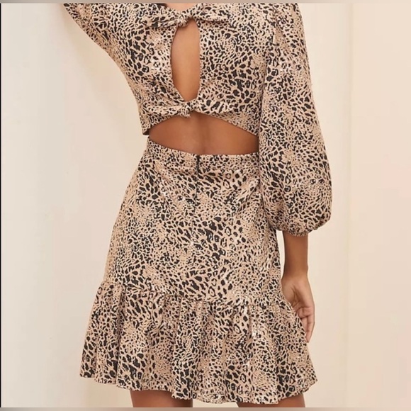 Anthropologie Maeve Knit Cut-Out Mini Dress Size 8 - Picture 3 of 16